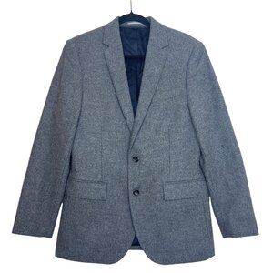 NWT J. Crew Ludlow Blazer Men’s 38R Gray Wool Moon Yorkshire Suede Patches READ